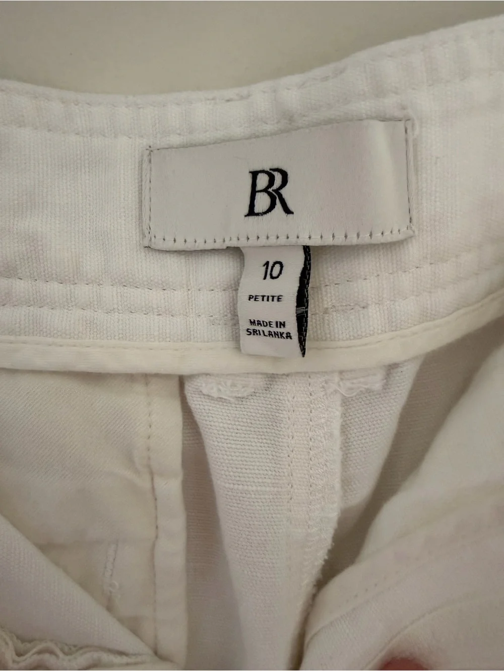 Banana Republic White Cotton Linen Carpenter Wide Leg Utility Pants 10 Petite